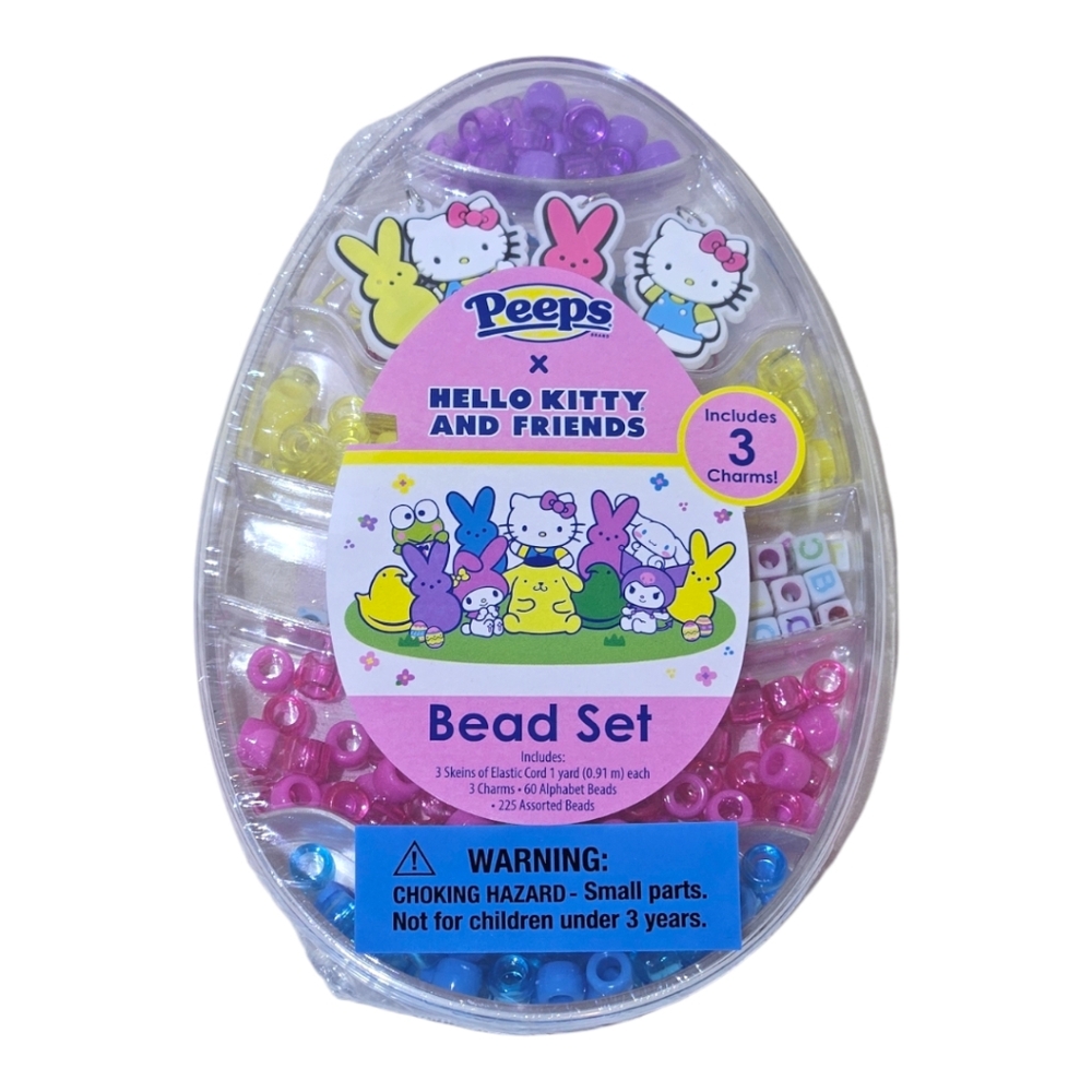 Peeps X Hello Kitty & Friends Bead Jewelry Set for Kids, Ages 6+ (NEW IN BOX)